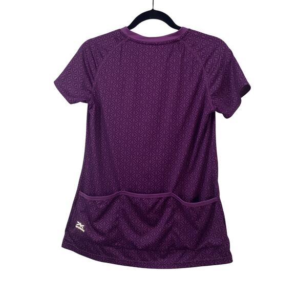 Womens Performance Bicycle Cycling Jersey Medium Cute Pockets Purple - Picture 2 of 6